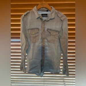 Saks Fifth Avenue Blue Slim Fit Shirt